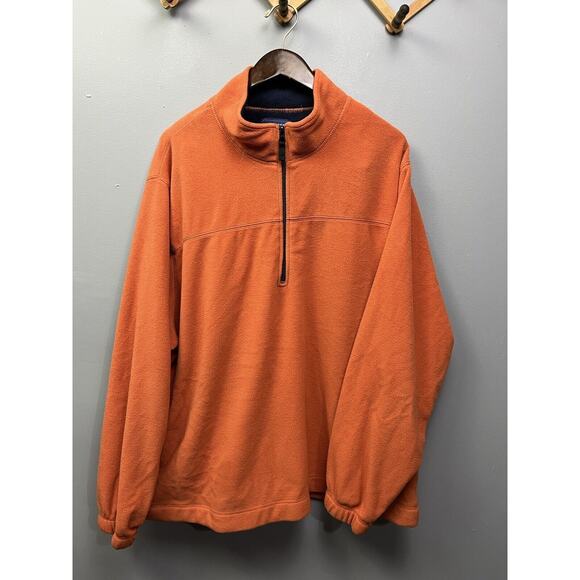 Saddlebred Pullover‎ Men’s XXL 1/4 Zip Fleece Style Zip Pockets Orange - Picture 1 of 5